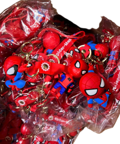 breloczki spider-man gumowe