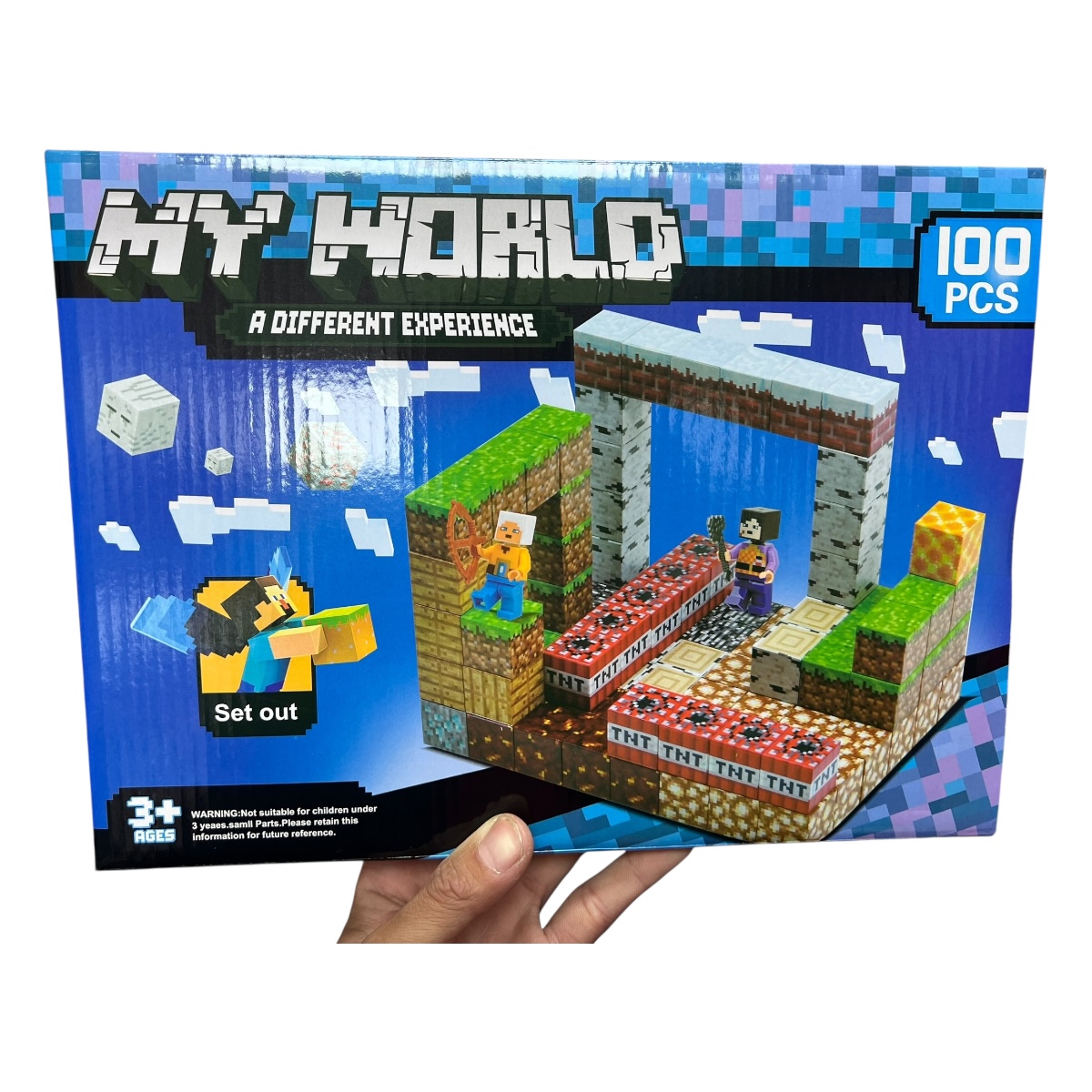 klocki minecraft 100 element