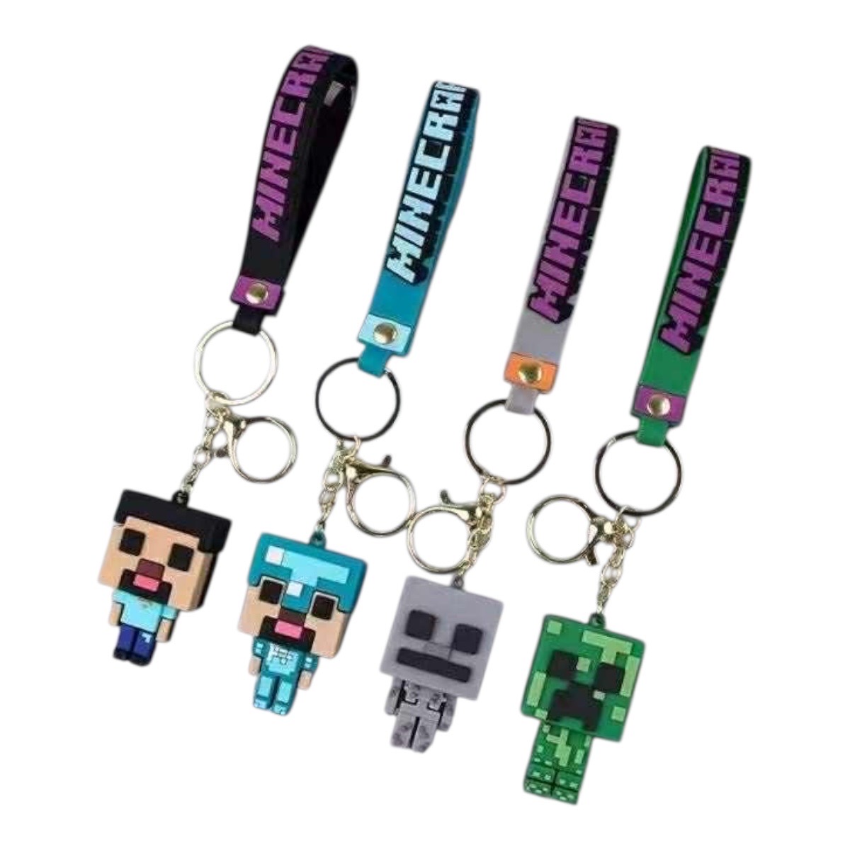 breloczki minecraft gumowe