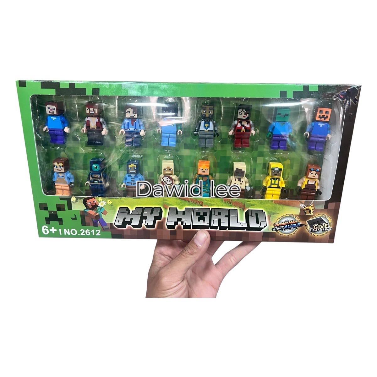 zestaw figurki minecraft