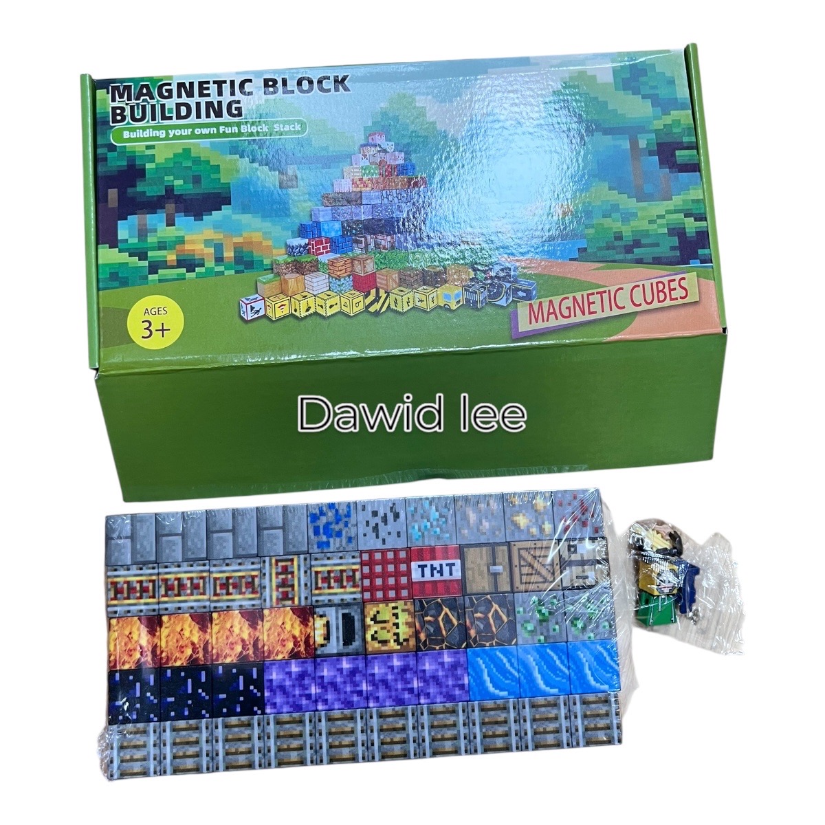 100 element klocki magnet