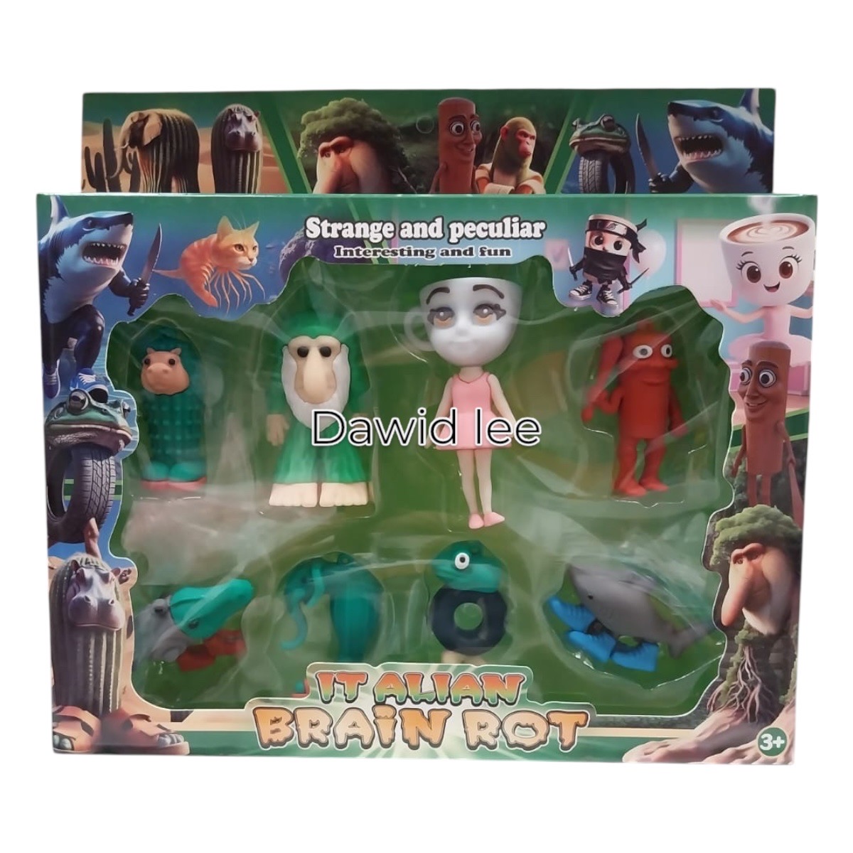zestaw figurki brain rot