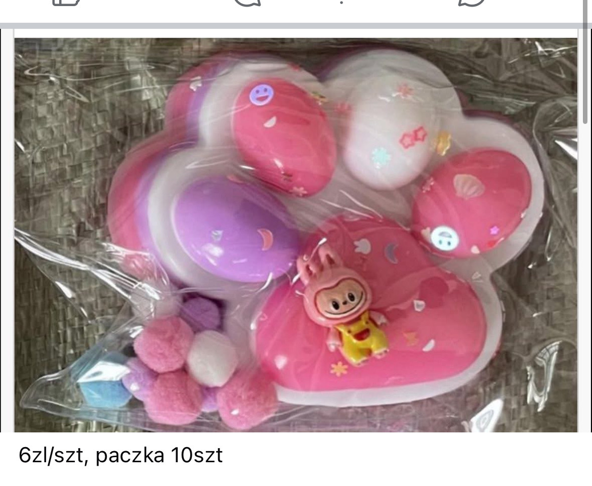 gniotki łapki labubu
