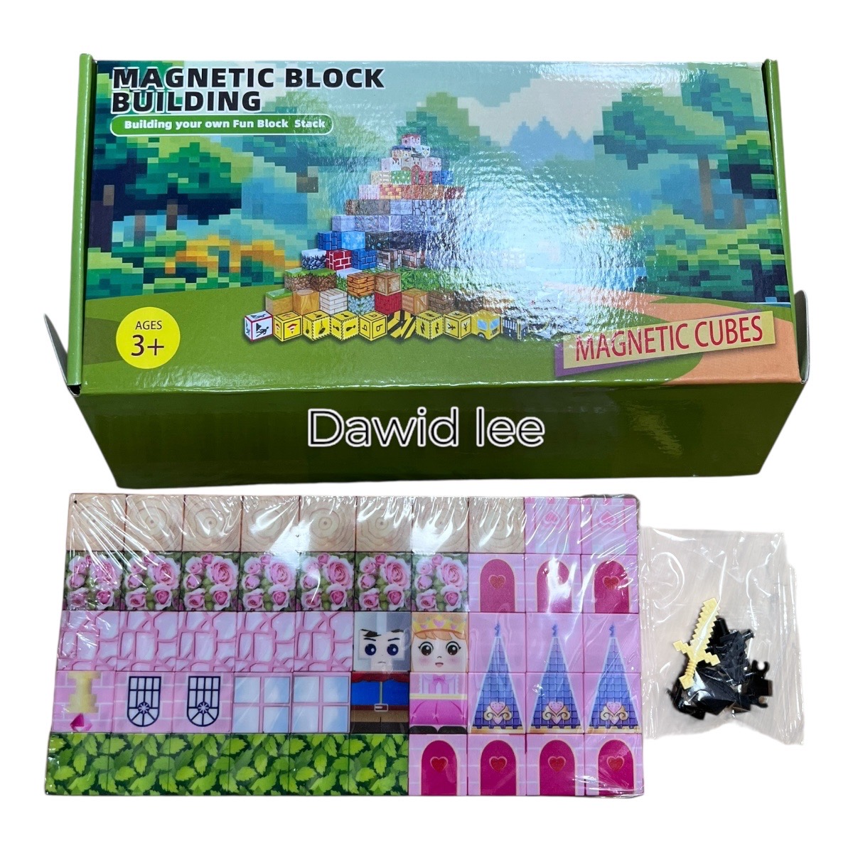 100 element klocki magnet