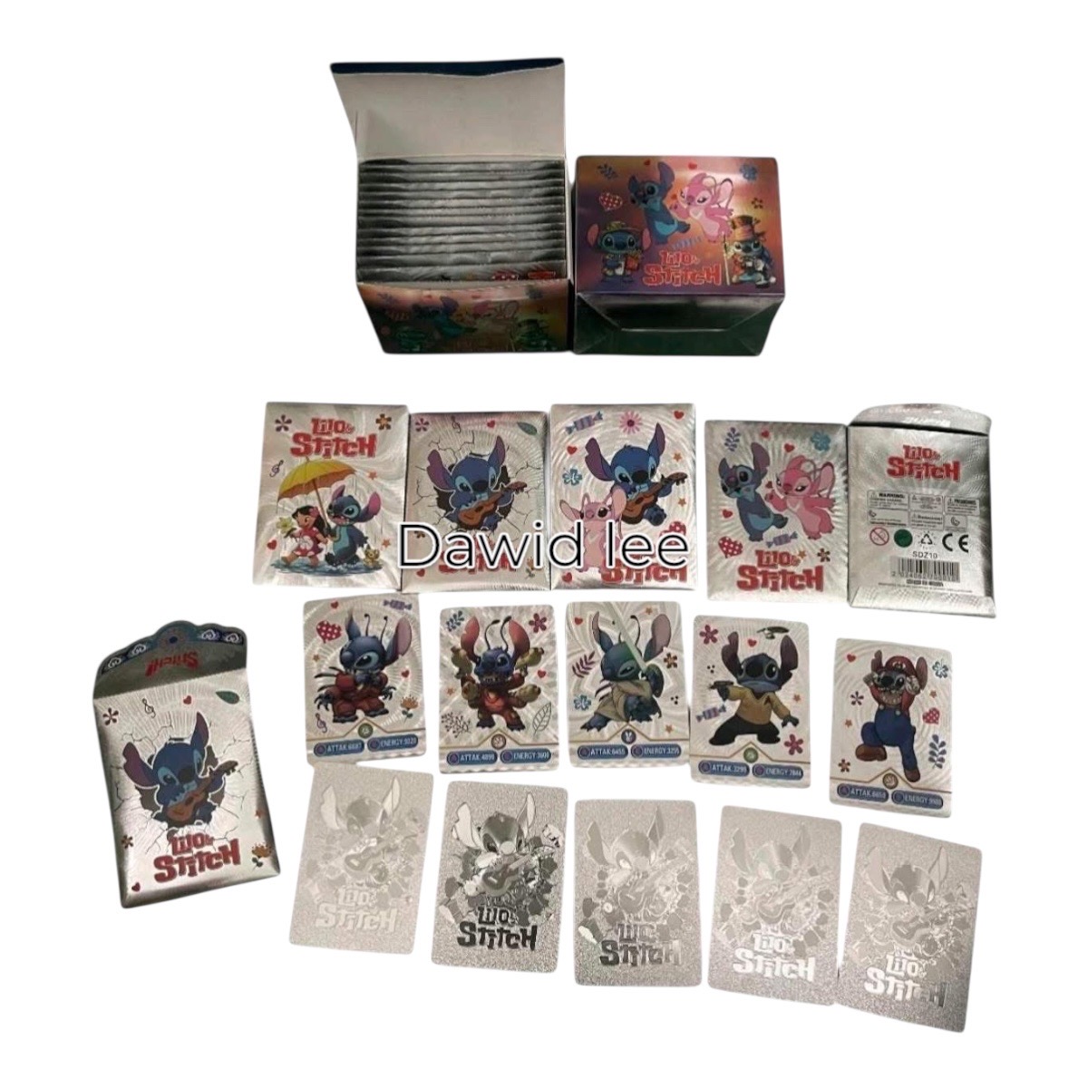 karta stitch 10 karty srebny