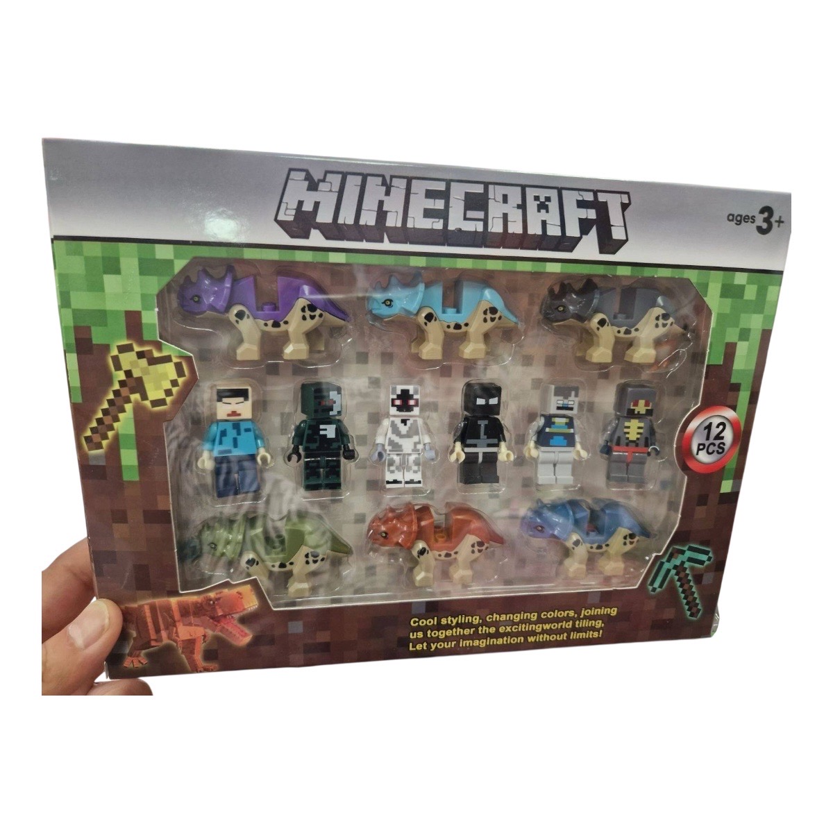 zestaw figurki minecraft 12pcs