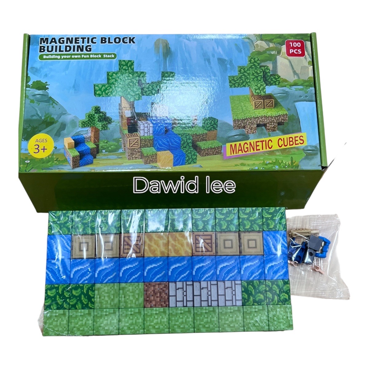 100 element klocki magnet