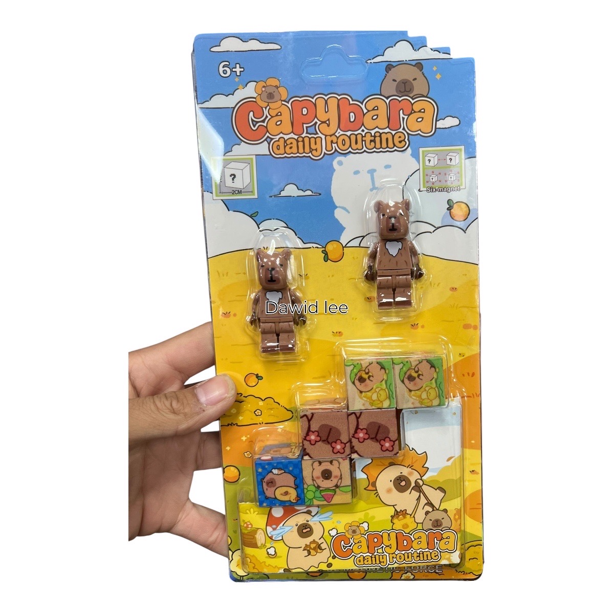 klocki magnet world kapibara