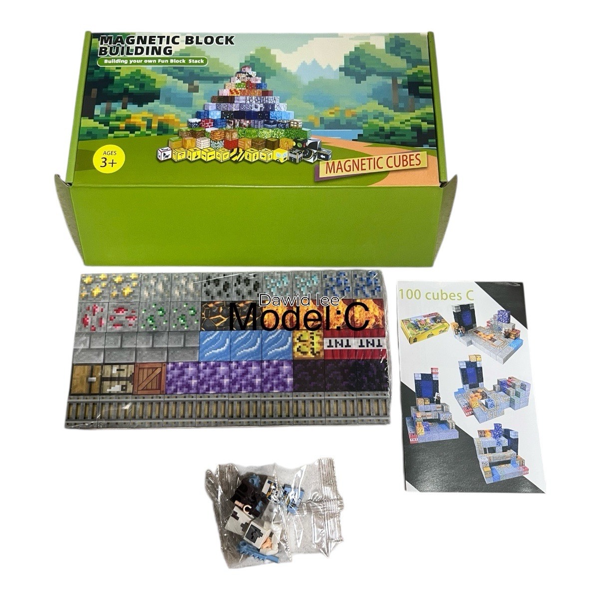 klocki magnet 100pcs model C