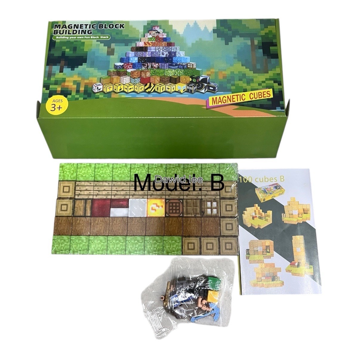 klocki magnet 100pcs model B