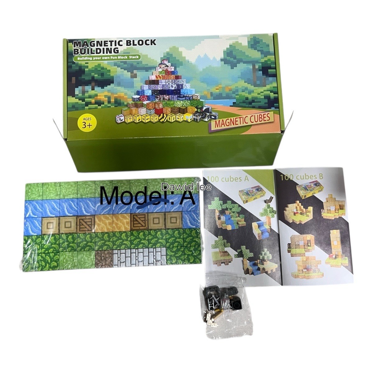 klocki magnet 100pcs model A