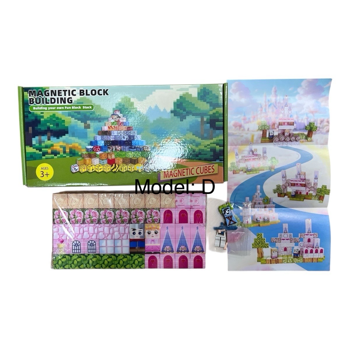 klocki 100pcs magnet model D