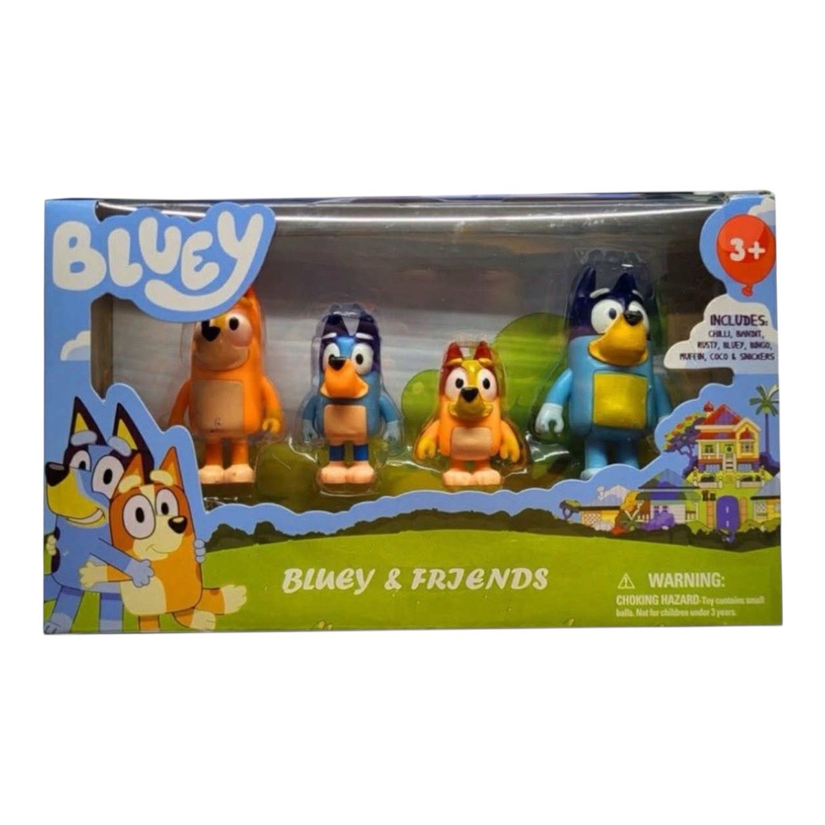 zestaw figurki bluey 4pcs