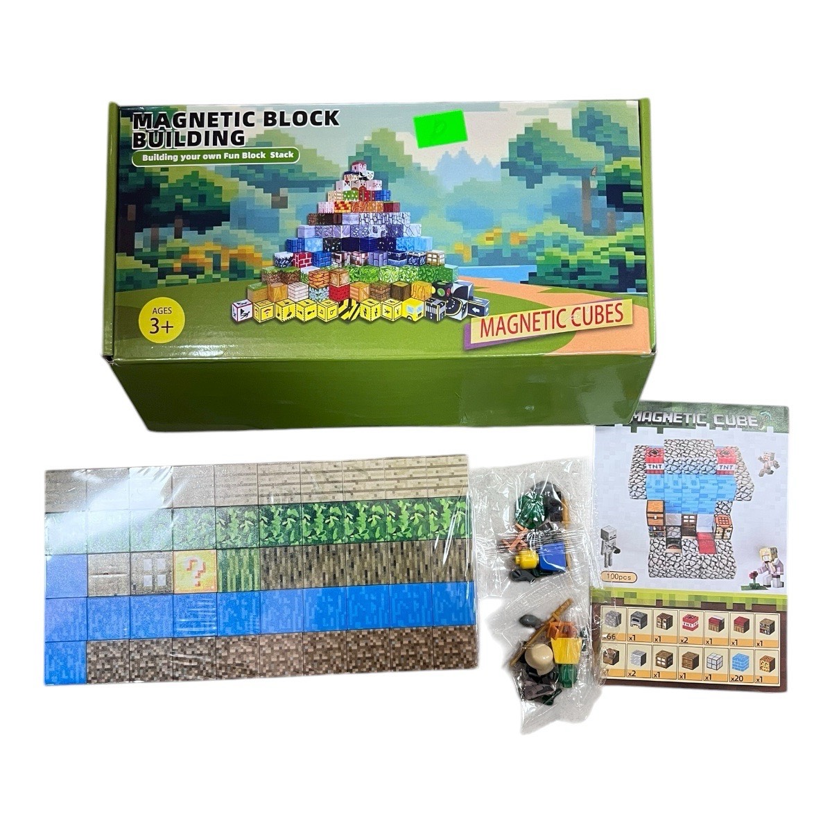 100pcs model P klocki magnet