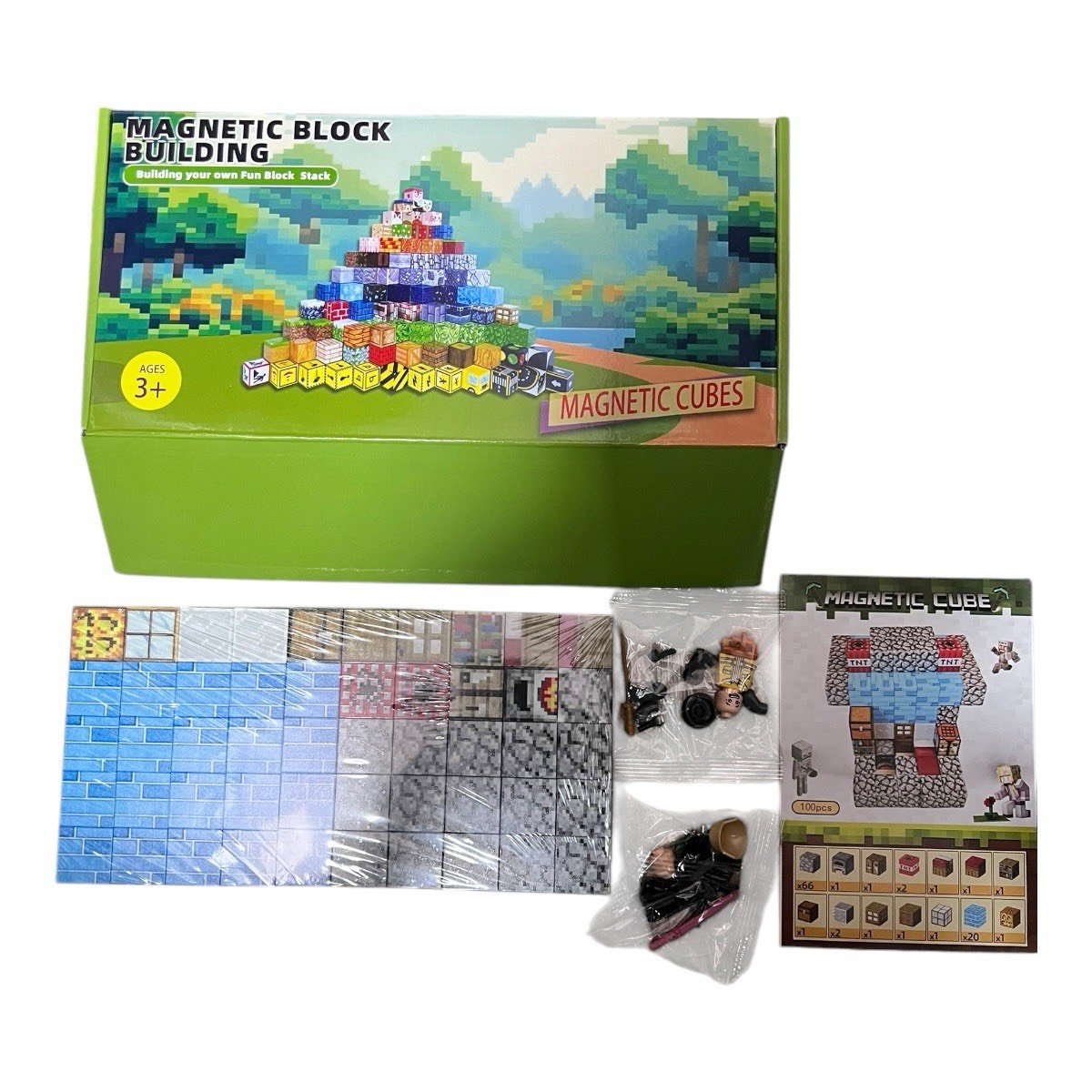 100pcs model Z klocki magnet