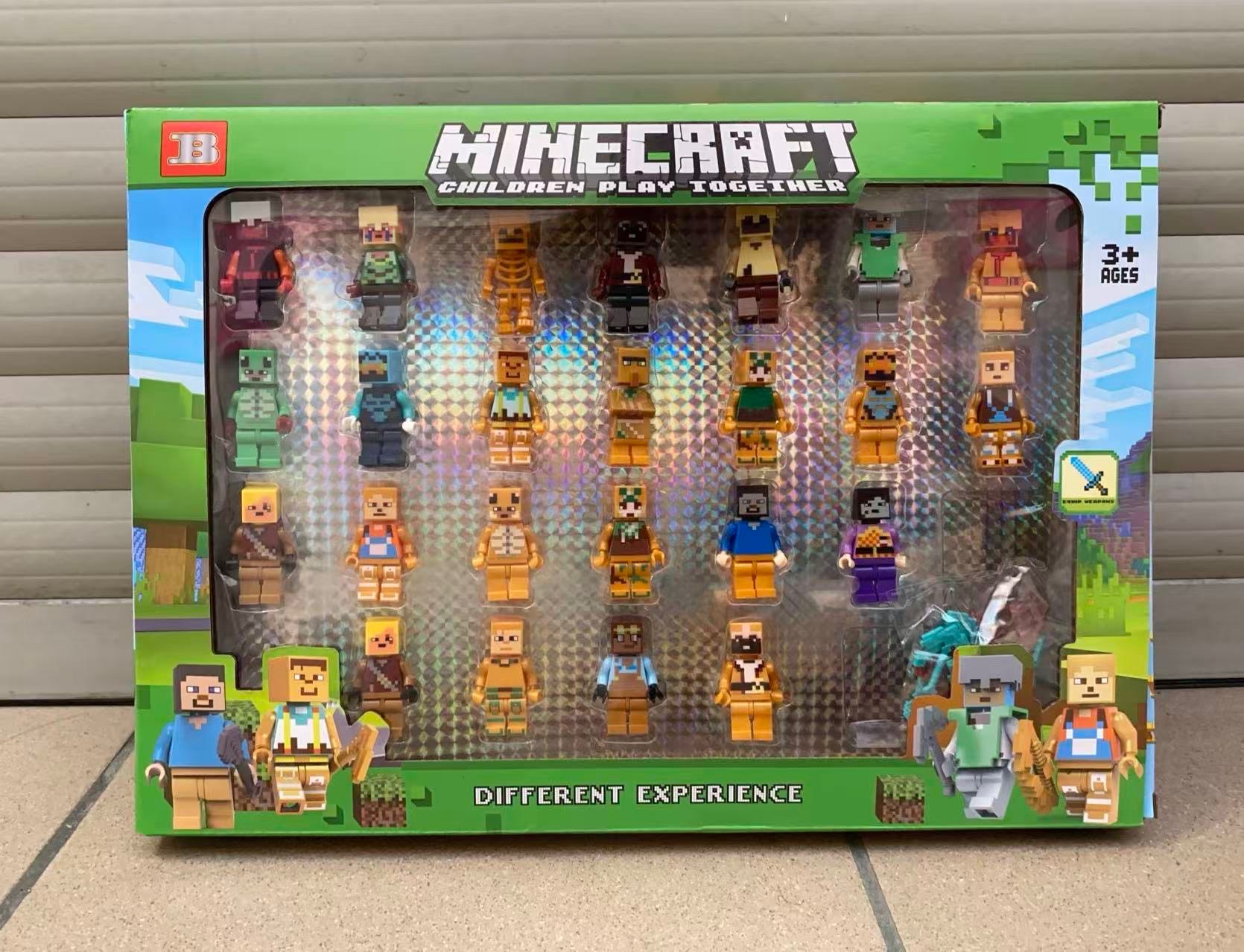 zestaw minecraft 24pcs