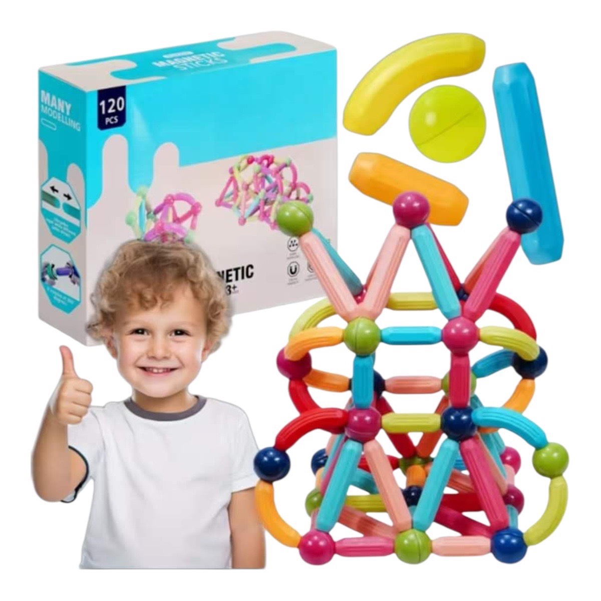 klocki magnet 120pcs