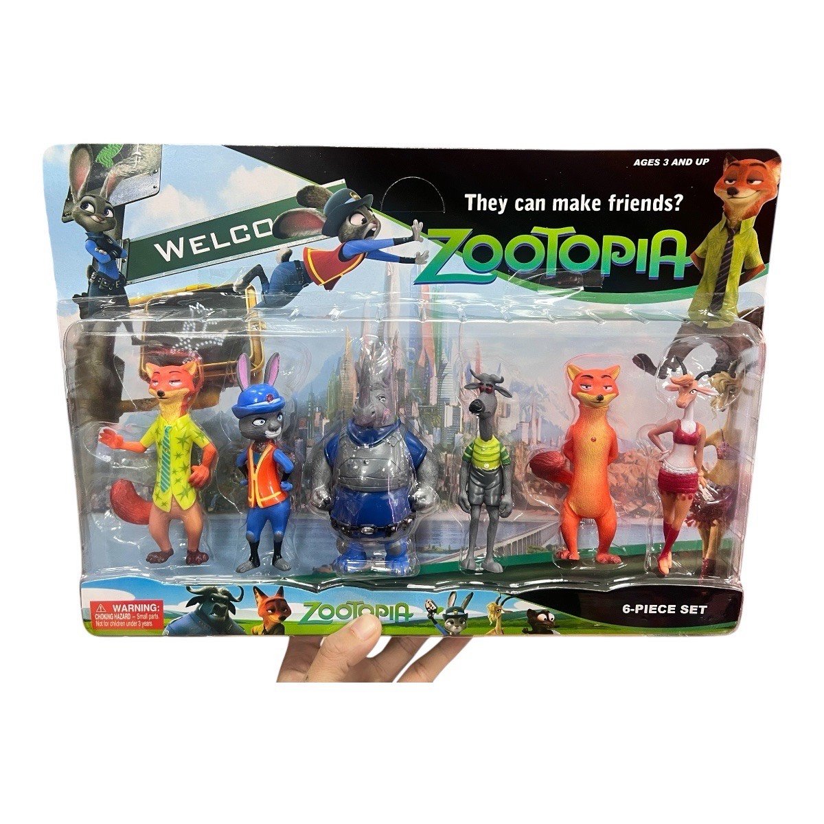 figurki zootopia 6pcs