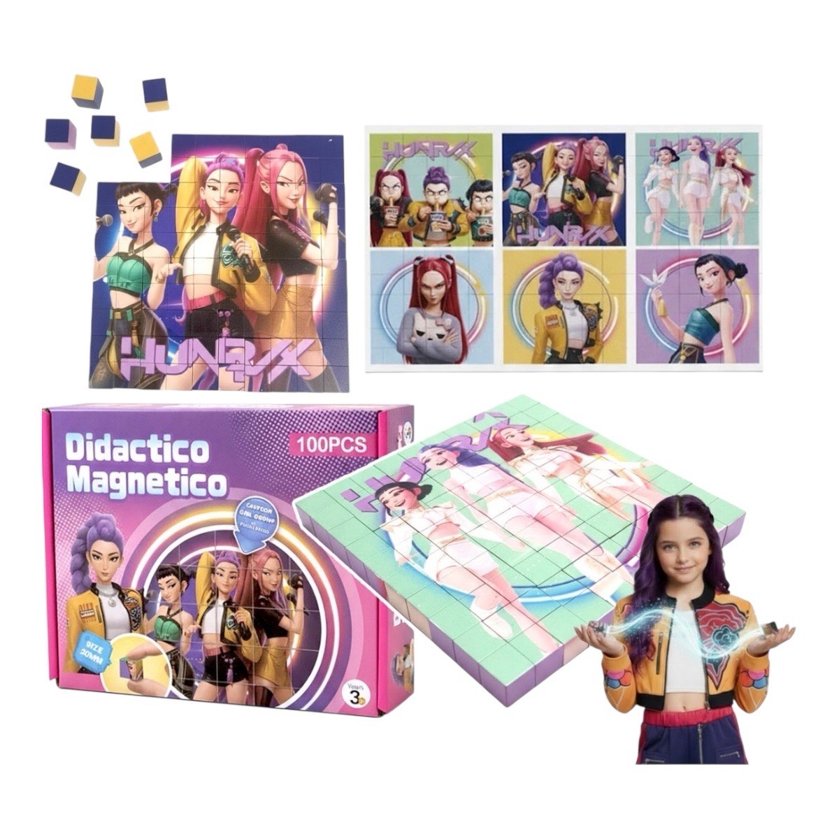 klocki magnet kpop 100e