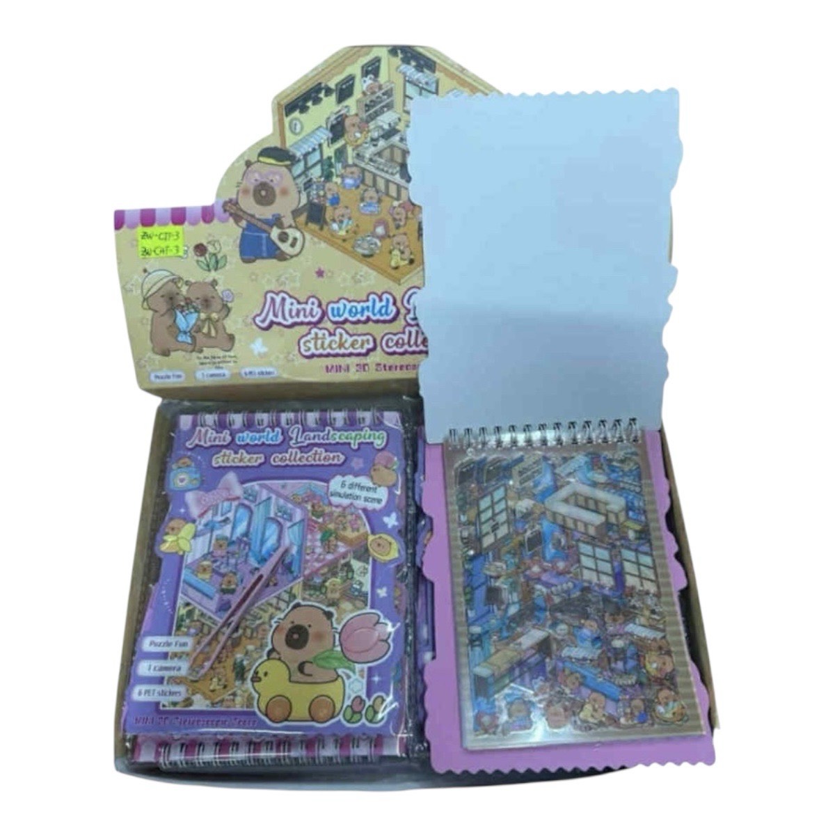 DIY 3D Miniature stitcker Scene kapibara