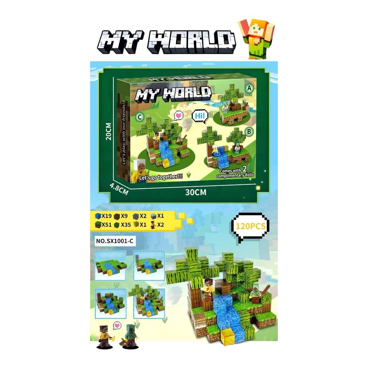 klocki magnet 120pcs