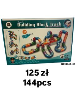 Klocki Magnetyczne pociąg 144pcs