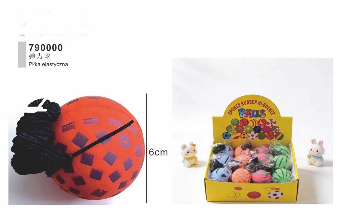 pilka na gumce rozmiar 6cm