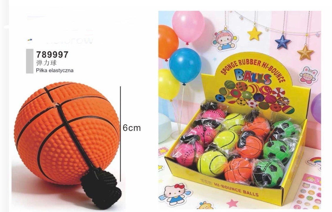 pilka na gumce rozmiar 6cm