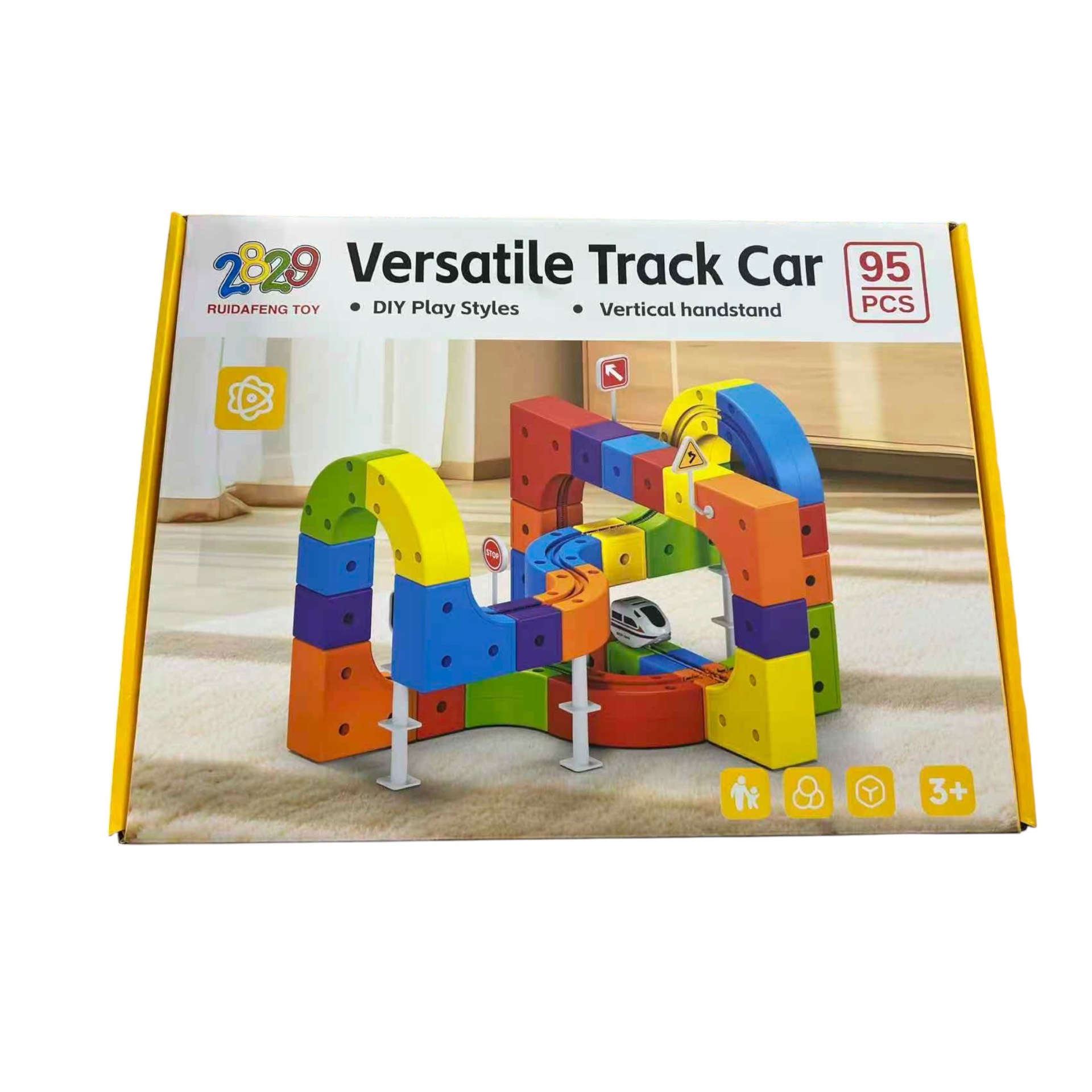 Klocki Magnetyczne Pociąg Kolejka 95pcs