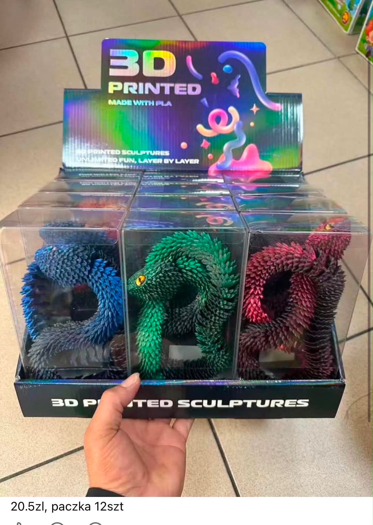 wąż 3D