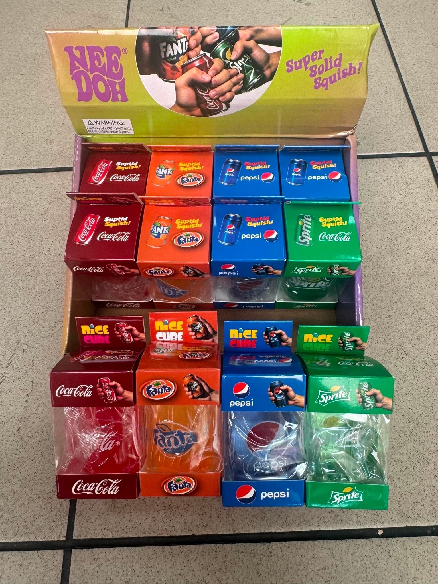 gniotki coca, fanta, pepsi, sprite