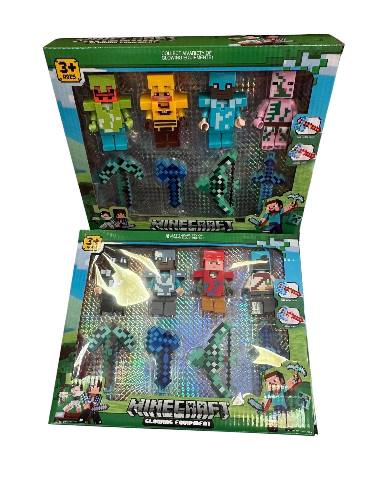 zestaw minecraft swiecace