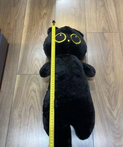 czarna maskotka kota 65cm